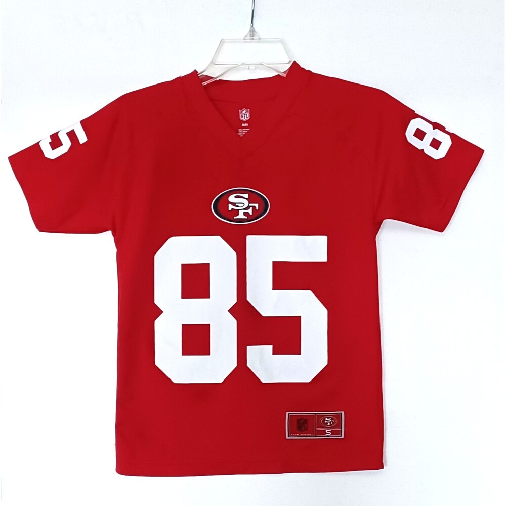 NFL Kids San Francisco 49ers Vernon Davis Jersey Shirt Red Size S (8) Football